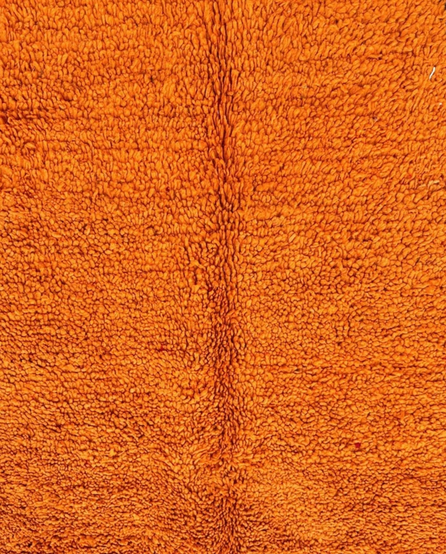 JANA Azilal orange abstract color block Moroccan rug close-up showing hand-knotted wool texture and pile detail 1, by NURA