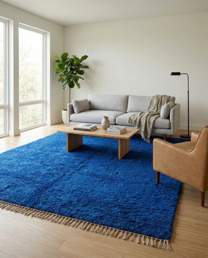 RAJA Moroccan rug in a modern living room by NURA